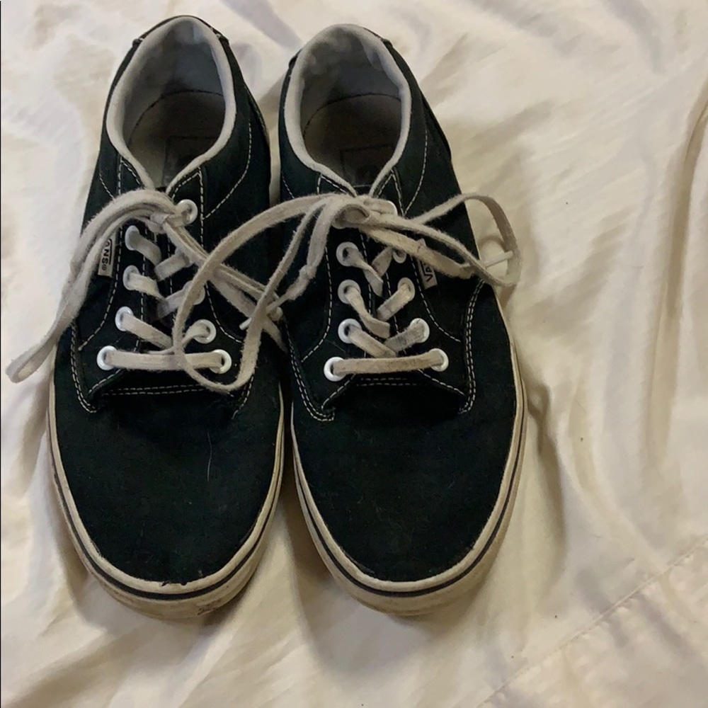 black and white tie vans